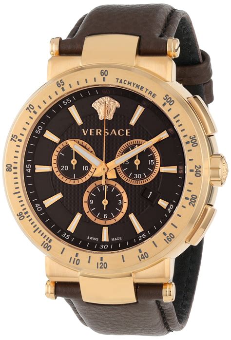 versace mystique chrono 46mm gold|versace men's watch.